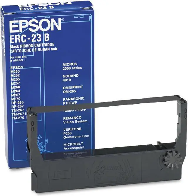 Alt view image 7 of 12 - Epson Ribbon Cartridge - Black/Red Ribbon Replacement Pack