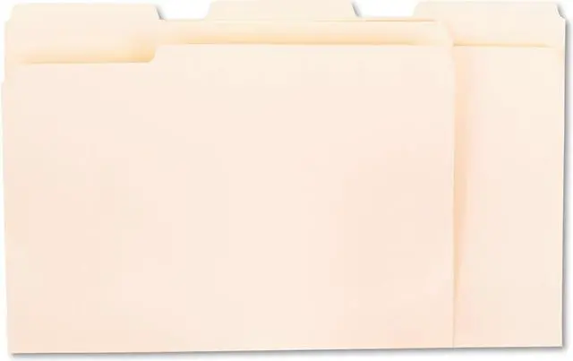 Alt view image 3 of 3 - File Folders, 1/2 Cut, One-Ply Top Tab, Legal, Manila, 100/box