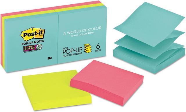 Alt view image 2 of 3 - Post-it Miami Coll. Super Sticky Pop-up Notes