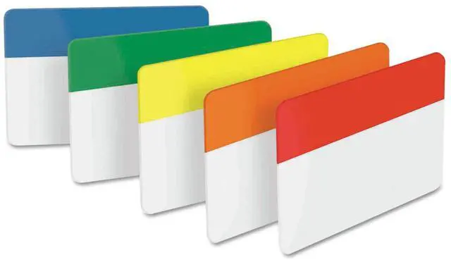 Alt view image 4 of 4 - 3M Post-it Durable Color Bar Flat File 2" Tabs