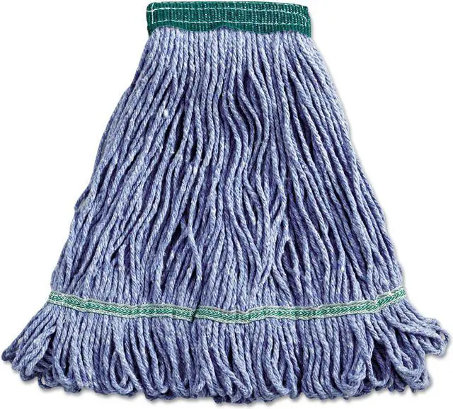 Main image of Boardwalk Super Loop Wet Mop Head Cotton/Synthetic Medium Size Blue 502BLEA