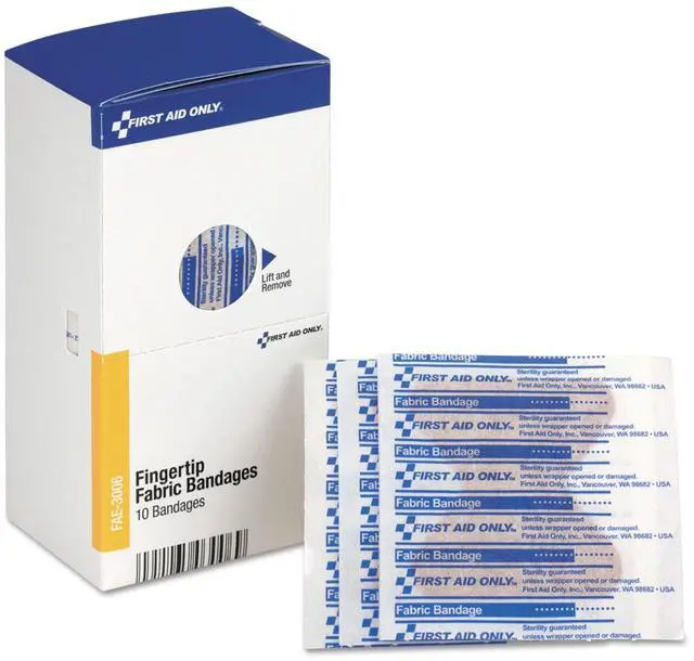 Alt view image 3 of 7 - First Aid Only Fingertip Fabric Bandages