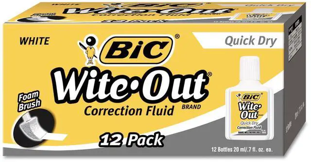 Alt view image 4 of 4 - Bic Wite-Out Quick Dry Correction Fluid