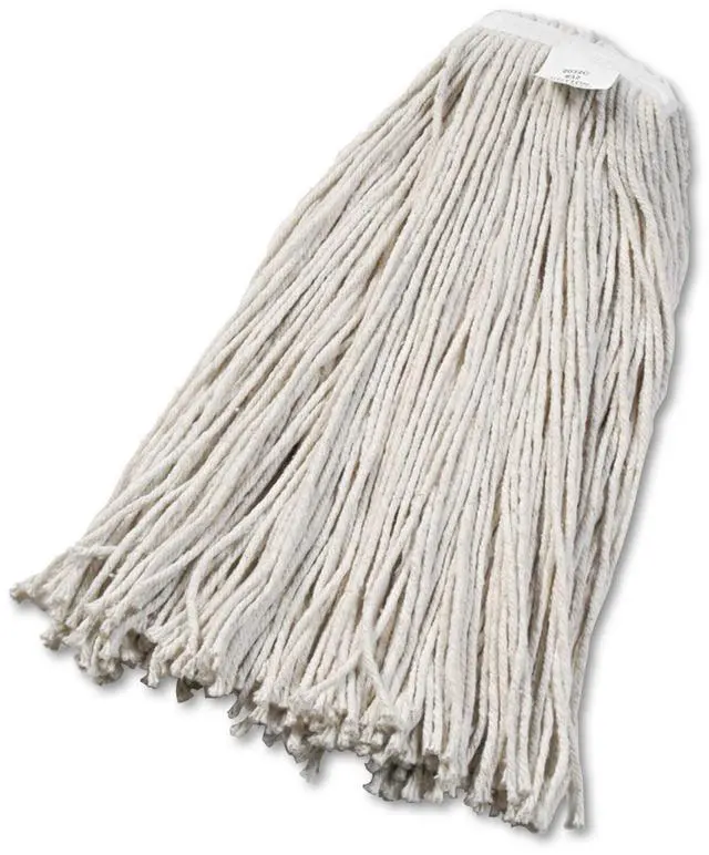 Alt view image 2 of 20 - Boardwalk Cut-End Wet Mop Head Cotton No. 32 White 2032CEA