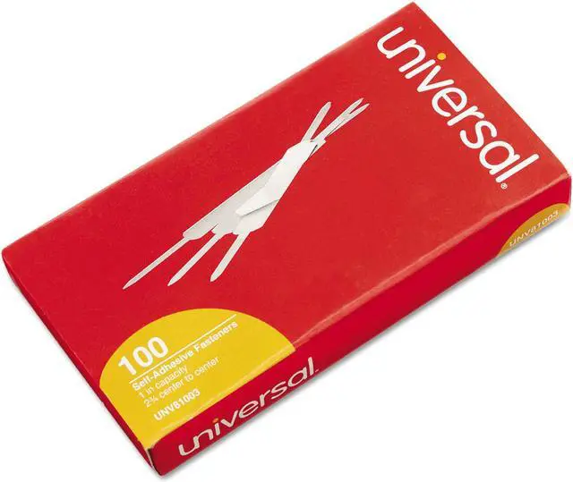 Main image of Self-Adhesive Paper And File Fasteners, One Inch Capacity, 100/box