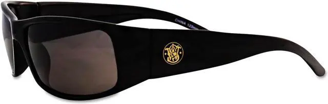 Main image of Smith & Wesson Elite Safety Eyewear, Black Frame, Smoke Anti-Fog Lens 21303