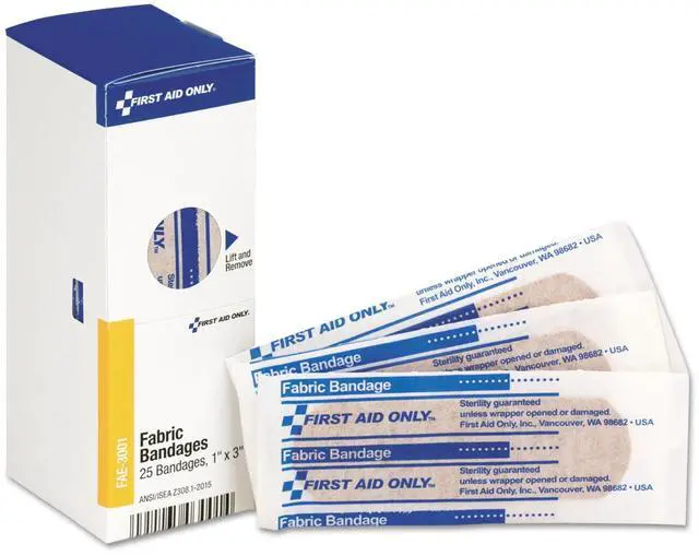 Alt view image 2 of 3 - First Aid Only 3" Fabric Bandages