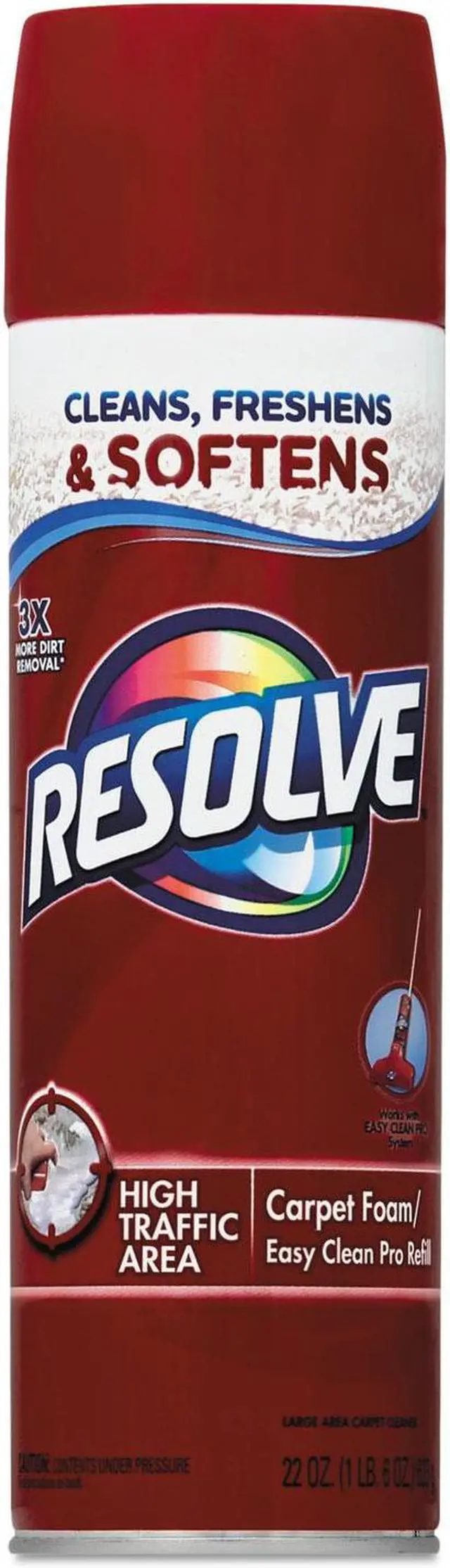 Alt view image 2 of 7 - Reckitt R50 00706 Resolve High-Traffic Foam Carpet Cleaner 22 Oz