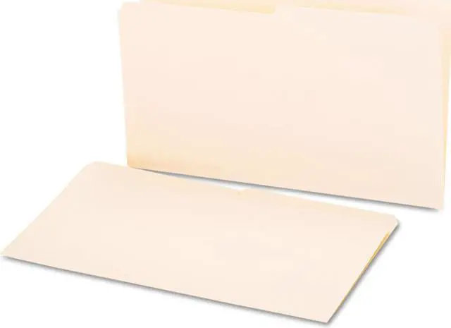 Main image of File Folders, 1/2 Cut, One-Ply Top Tab, Legal, Manila, 100/box
