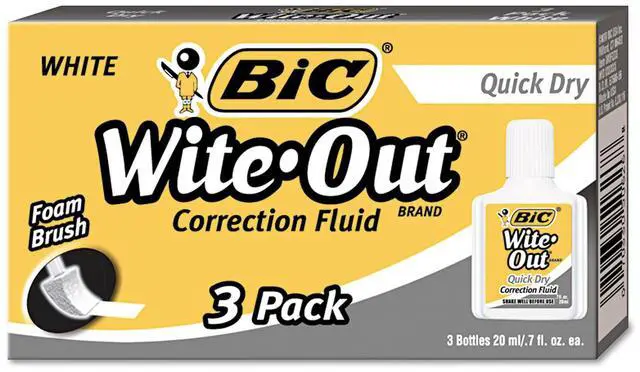 Alt view image 2 of 4 - Bic Wite-Out Quick Dry Correction Fluid