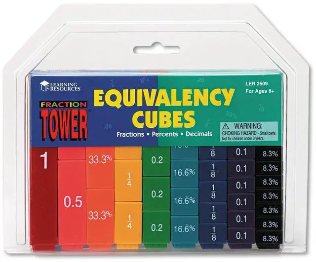 Alt view image 2 of 3 - Learning Res. Fraction Tower Cubes Set