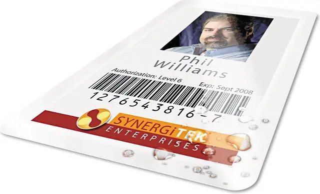 Alt view image 2 of 2 - Ultraclear Thermal Laminating Pouches, Id Badge, 5mil, 2 5/8 X 3 7/8, 100/pack