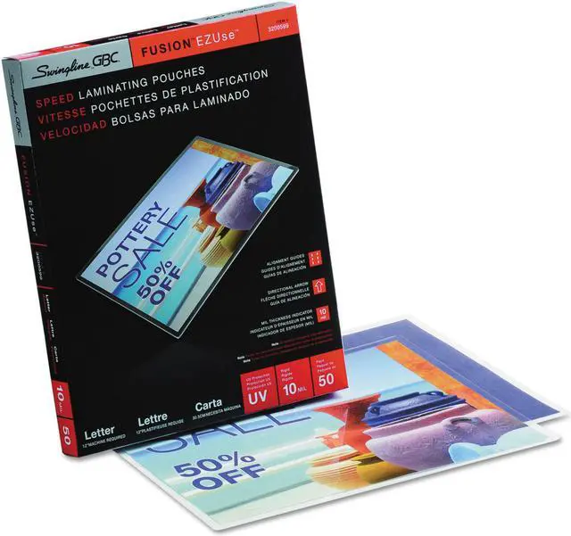 Alt view image 2 of 4 - Swingline® GBC® EZUse™ Thermal Laminating Pouches