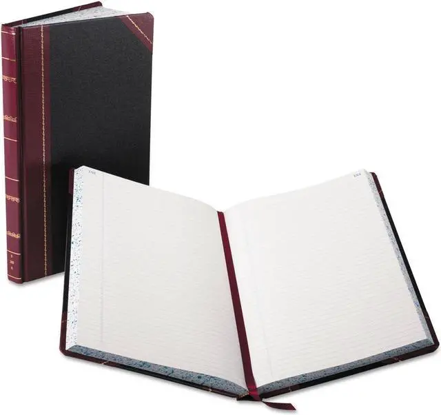 Alt view image 5 of 9 - Boorum & Pease Record/Account Book Black/Red Cover 300 Pages 14 1/8 x 8 5/8 9300R