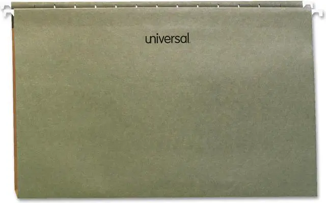 Main image of One Inch Box Bottom Pressboard Hanging Folder, Legal, Standard Green, 25/box