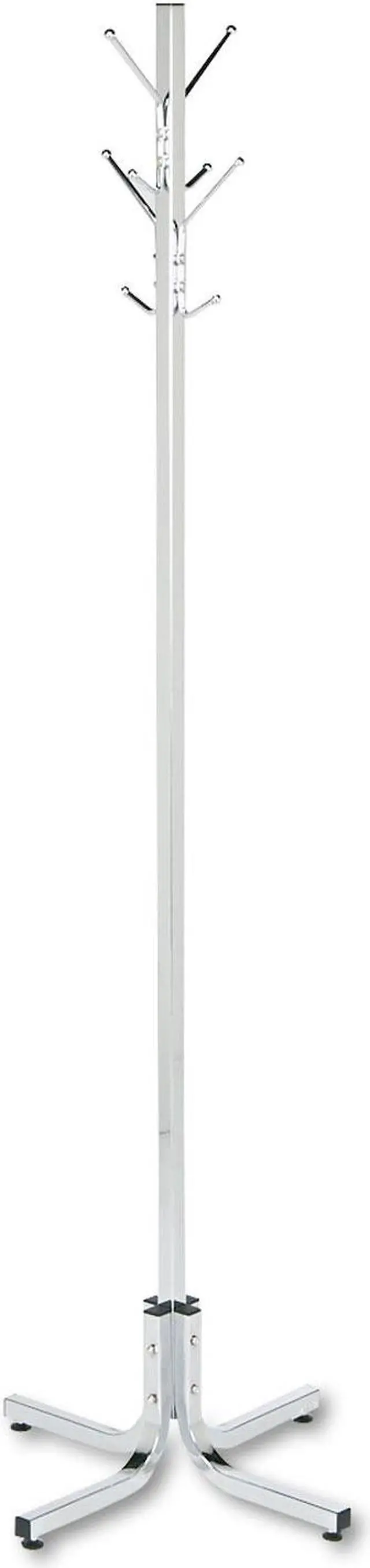 Main image of Metal Costumer, Four Ball-Tipped Double-Hooks, 21W X 21D X 70H, Chrome