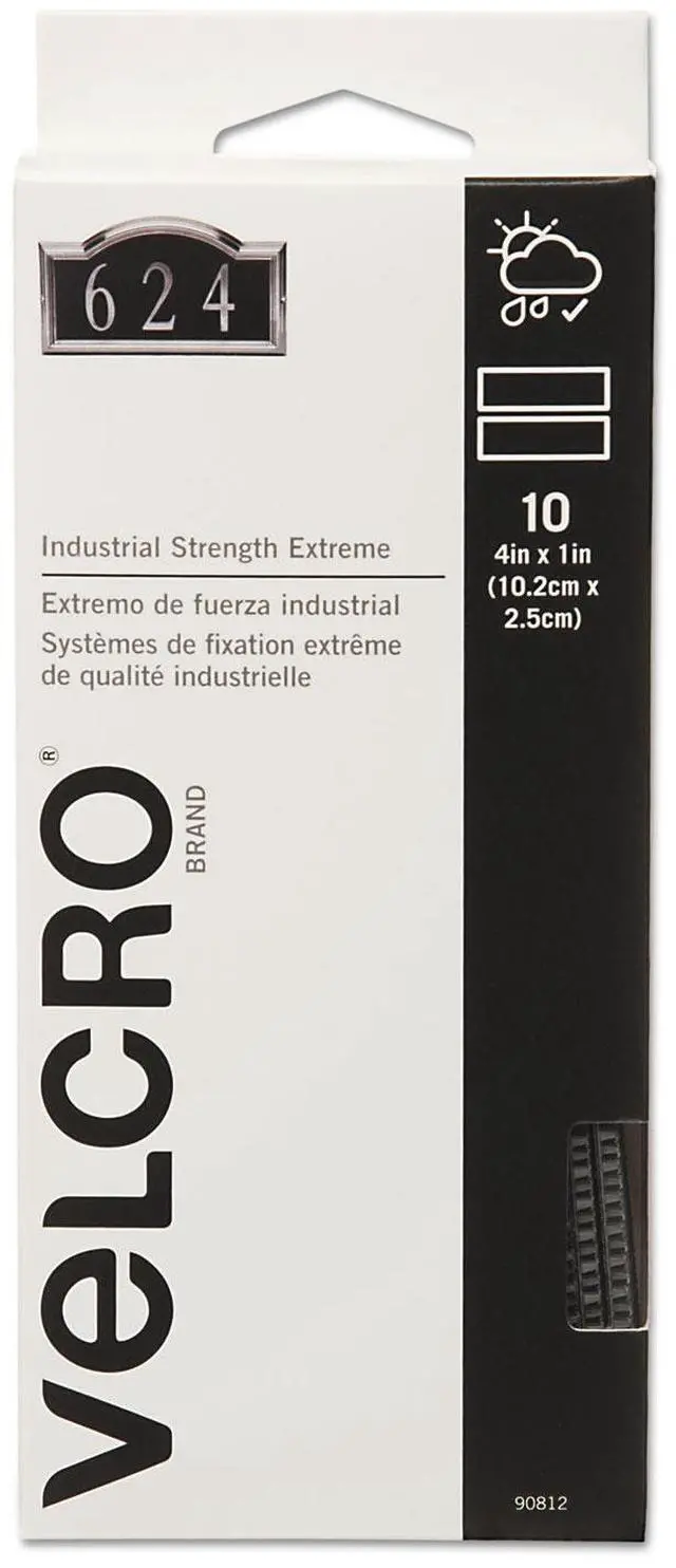 Alt view image 5 of 20 - Velcro Extreme Fasteners 1" x 10 ft Black 1 roll 91843