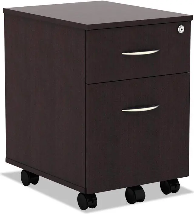 Alt view image 3 of 14 - Alera - VABFMC - Alera Valencia Series Mobile B/F Pedestal, 14 7/8 x 19 1/8 x 22 7/8, Med. Cherry