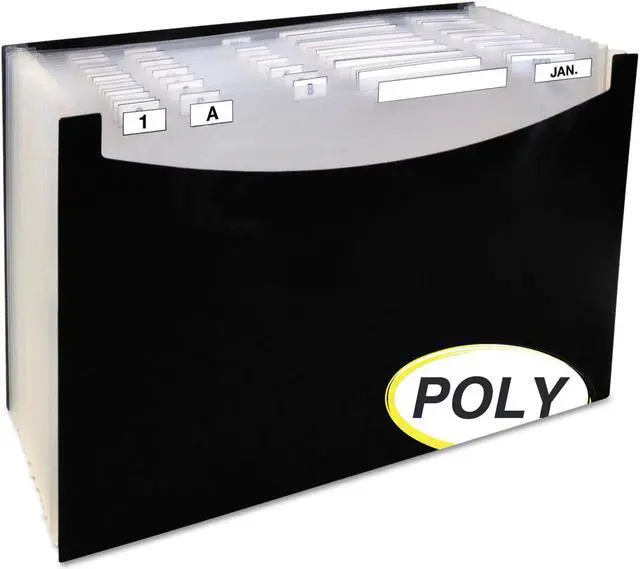 Main image of C-Line 21-Pocket Stand-Up Design Expanding File 12" Exp Legal 15 x 9 1/4 Black