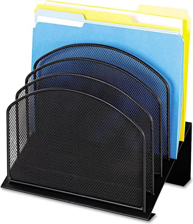Alt view image 3 of 16 - Safco Mesh Desk Organizer Eight Sections Steel 11 1/4 x 10 7/8 x 13 3/4 White