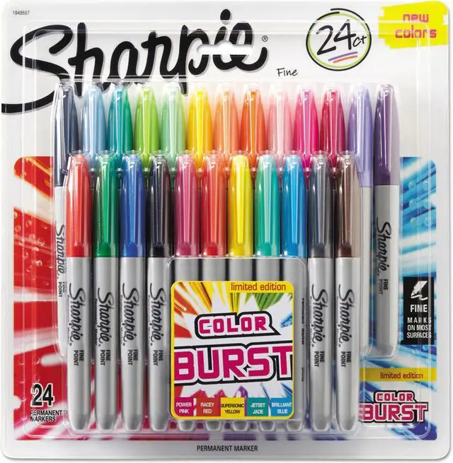 Alt view image 3 of 3 - Fine Point Permanent Marker, Red, 36/pack