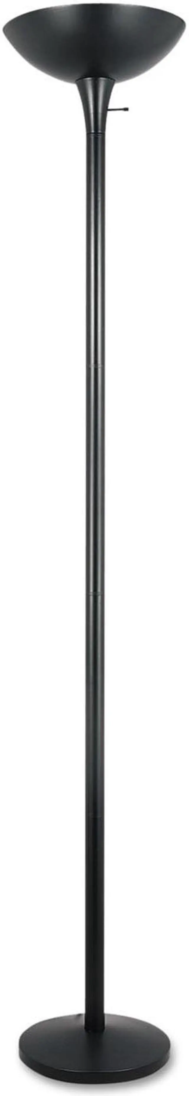 Alt view image 2 of 10 - Torchier Floor Lamp, 72"H, Black