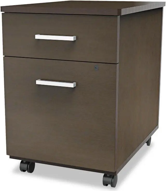 Main image of Linea Italia - LITTR752MOC - Trento Line Mobile Pedestal File, Box/File Drawer, Mocha