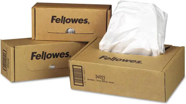 Alt view image 5 of 5 - Fellowes 36054 Waste Bags for 125 / 225 / 2250 Series Shredders - 1 Box (50 Bags)