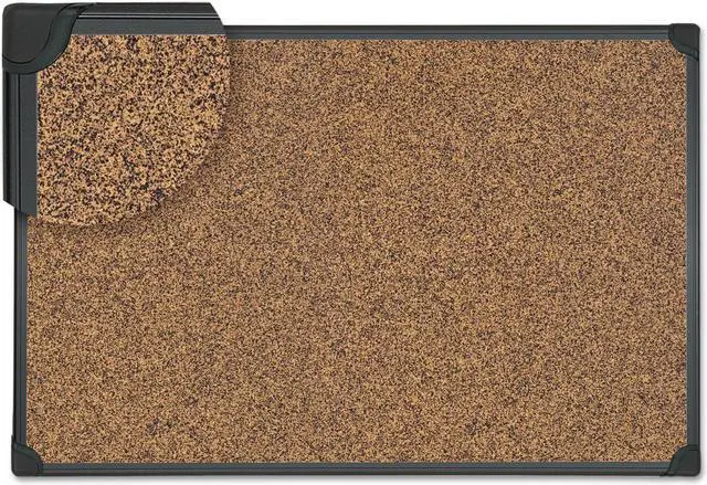 Alt view image 3 of 18 - Tech Cork Board, 48 x 36, Cork, Black Frame 43023