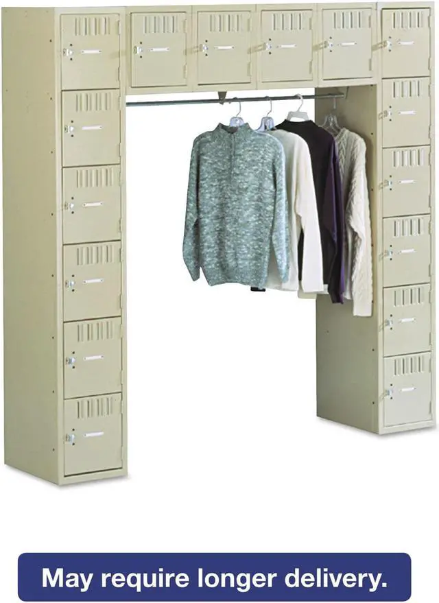 Main image of Sixteen Box Compartments & Coat Bar, 72w X 18d X 72h, Sand
