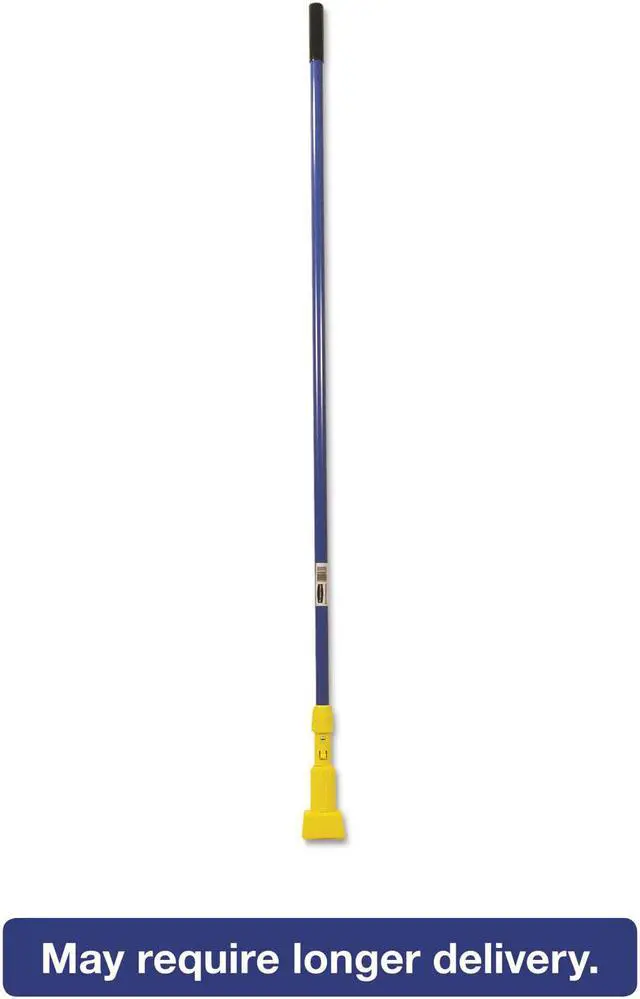 Main image of Rubbermaid Commercial Gripper Fiberglass Mop Handle 60" Blue/Yellow H246BLU