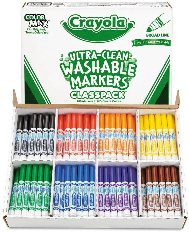 Alt view image 7 of 7 - Crayola Broadline Classpack Markers