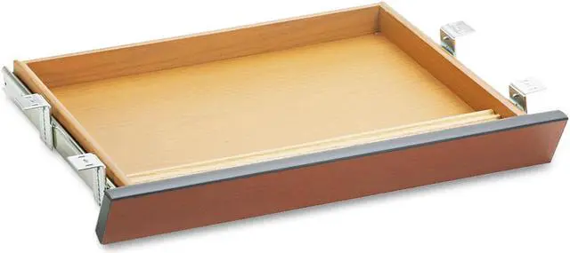 Alt view image 2 of 7 - HON - H1522.COGN - Laminate Angled Center Drawer, 22w x 15 3/8d x 2 1/2h, Cognac