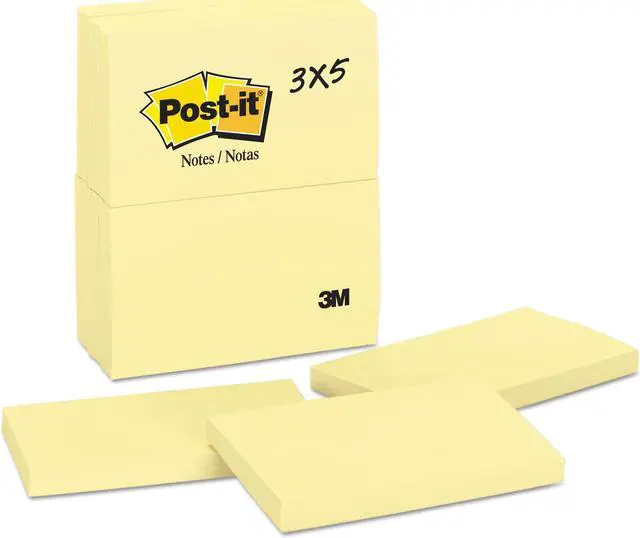 Alt view image 4 of 4 - 3M Post-it Canary Yellow Original Pads Value Pack
