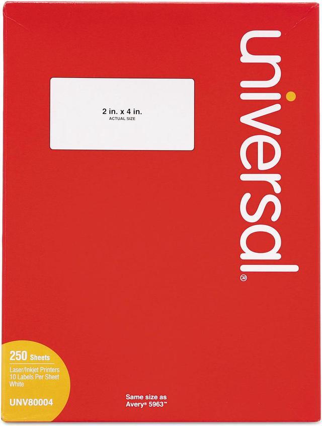 Alt view image 3 of 3 - Laser Printer Permanent Labels, 1/2 X 1 3/4, White, 8000/box