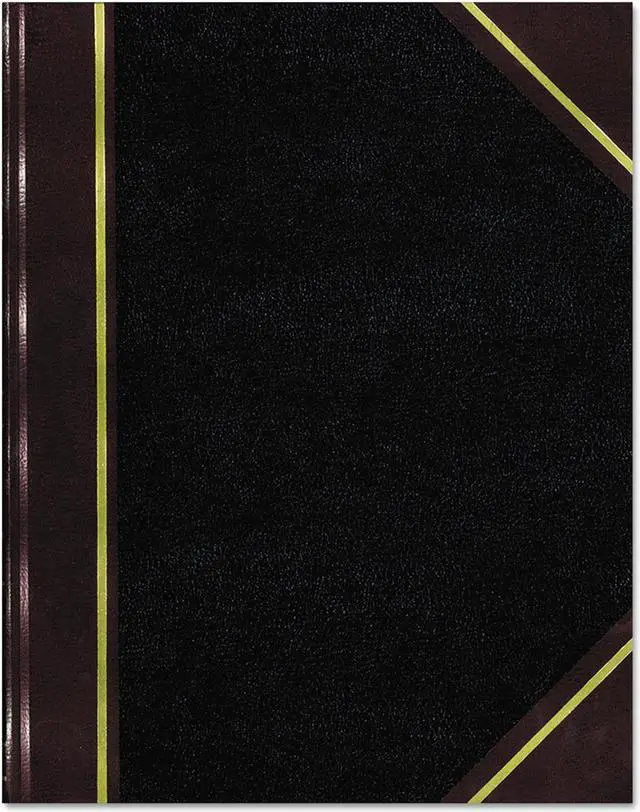 Main image of Texthide Record Book, Black/burgundy, 300 Green Pages, 10 3/8 X 8 3/8