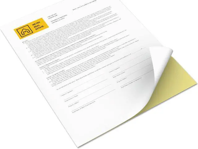 Alt view image 5 of 5 - Xerox CFB Canary Prem. Digital Carbonless Paper