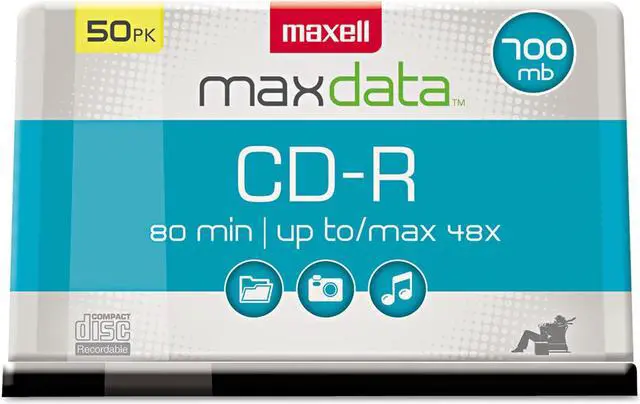 Alt view image 4 of 6 - Maxell CD Recordable Media - CD-R - 48x - 700 MB - 100 Pack Spindle