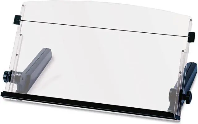 Main image of 3M In-Line Freestanding Copyholder Plastic 300 Sheet Capacity Black/Clear DH640