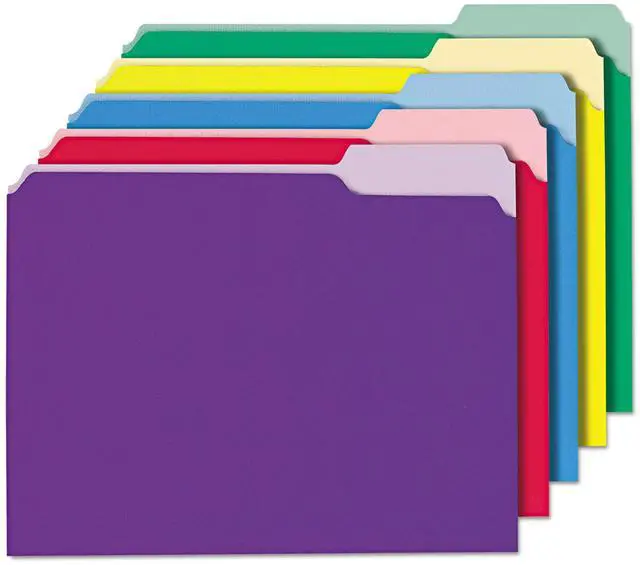 Alt view image 3 of 3 - Recycled Interior File Folders, 1/3 Cut Top Tab, Legal, Yellow, 100/box