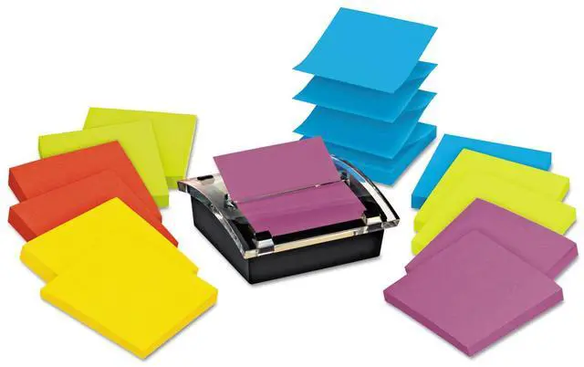 Alt view image 3 of 3 - Pop-Up Dispenser Value Pack, 3 X 3, Black/clear