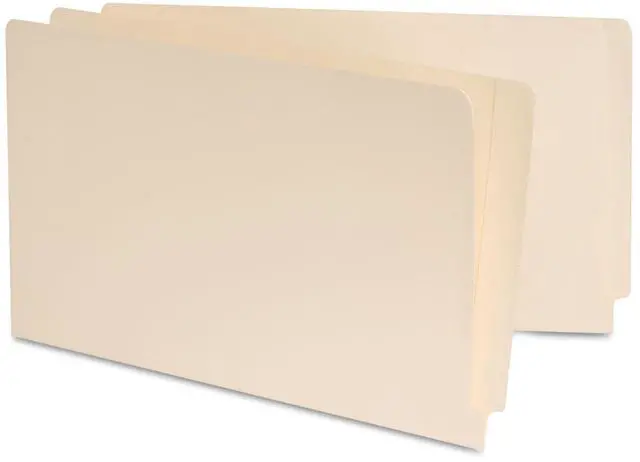 Alt view image 3 of 3 - Manila Reinforced Shelf Folder, Nine Inch High Front, Letter, 100/box