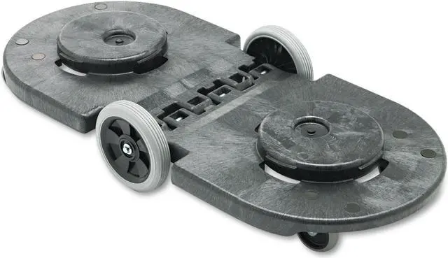 Alt view image 5 of 13 - Rubbermaid Commercial Tandem Dolly Two-Container 300lb Capacity 20 1/4w x 45d x
