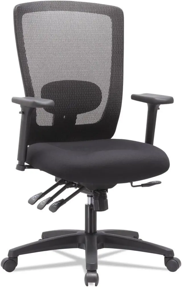 Alt view image 3 of 20 - Alera - HALE754 - Alera Envy Series Mesh High-Back Multifunction Chair, Black
