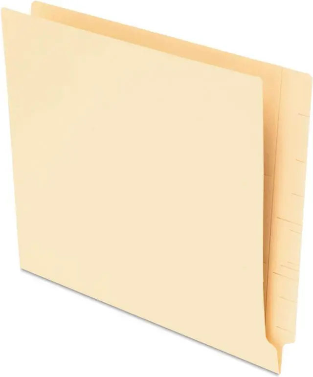 Main image of End Tab File Folders, Straight Tab, Letter, Manila, 75/box