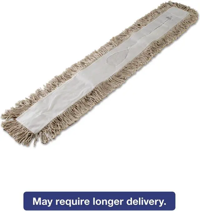 Alt view image 3 of 12 - Boardwalk Mop Head Dust Cotton 48 x 3 White 1048