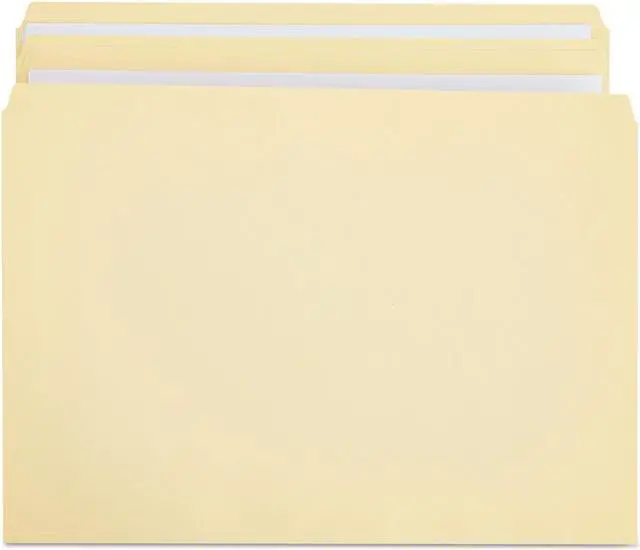 Main image of File Folders, Straight Cut, Two-Ply Top Tab, Legal, Manila, 100/box