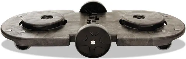 Alt view image 3 of 13 - Rubbermaid Commercial Tandem Dolly Two-Container 300lb Capacity 20 1/4w x 45d x
