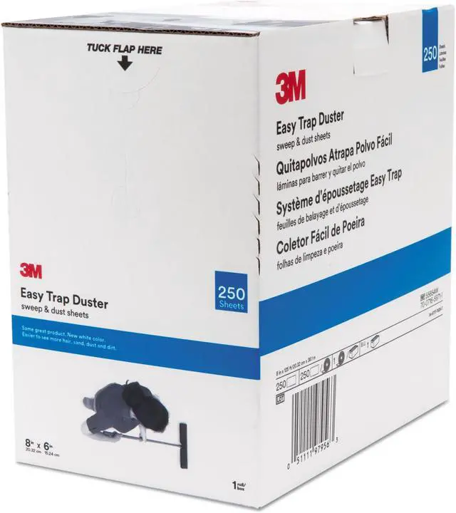 Alt view image 3 of 20 - 3m Easy Trap Duster, 8" X 125 Ft, White, 250 Sheet Roll 55654W