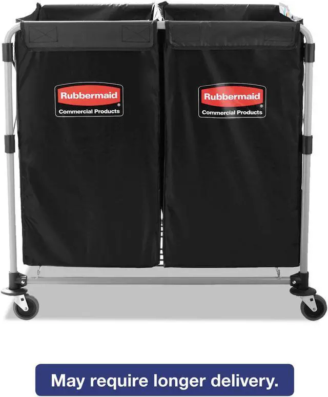 Alt view image 3 of 11 - Rubbermaid Commercial Collapsible X-Cart Steel 2 to 4 Bushel Cart 24 1/10w x 35